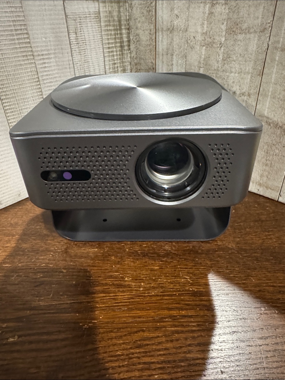 NWOT White Label Compact Gray Home Projector - Portable LED Video Projector